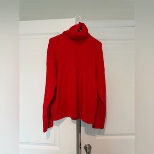 H&M Red Turtleneck Sweater
